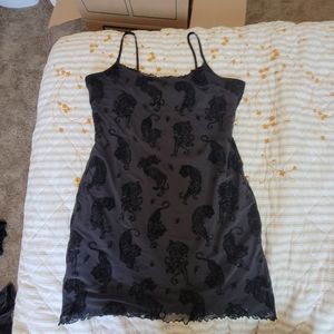 Divided Black Tiger Dress